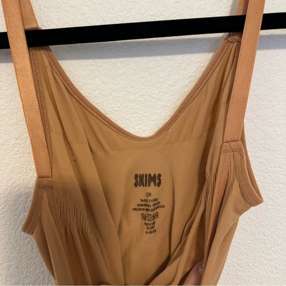 Skims Seamless Sculpt Brief Bodysuit Ochre Brown Tan Color Size Small Medium - Picture 4 of 6
